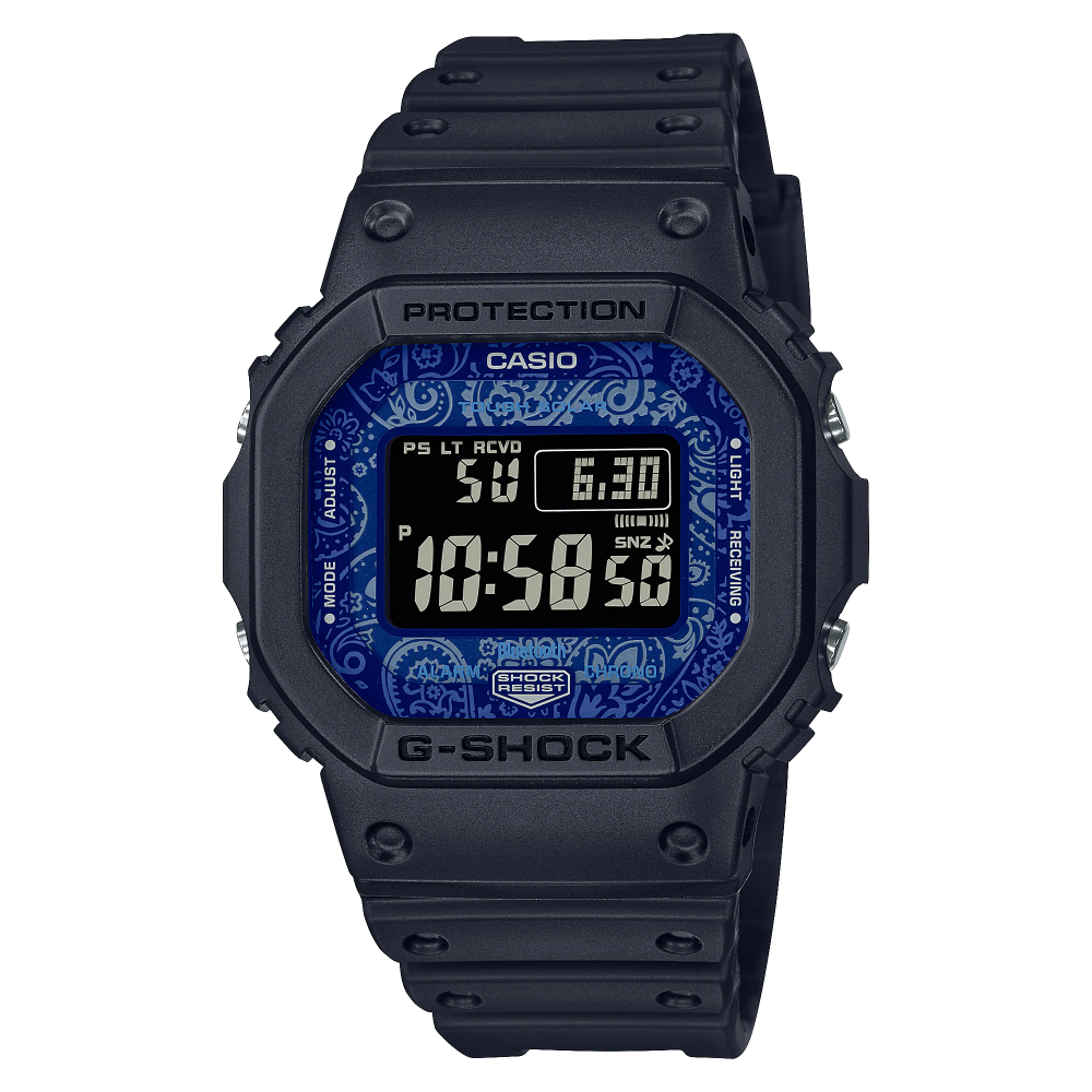 Casio G Shock Origin BLUE PAISLEY GW B5600BP 1JF Sakurawatches