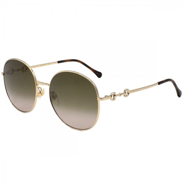 Gucci Sunglasses Woman Gold GG0881SA-002