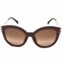 Longchamp Sunglasses Woman Wine Gold LO604SA-602