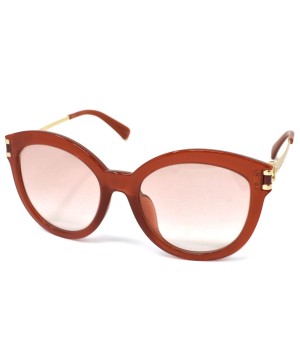 Longchamp Sunglasses Woman Clear Orange Gold LO604SA-726