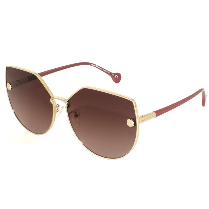 Salvatore Ferragamo Sunglasses Woman Gold SF188SA-728