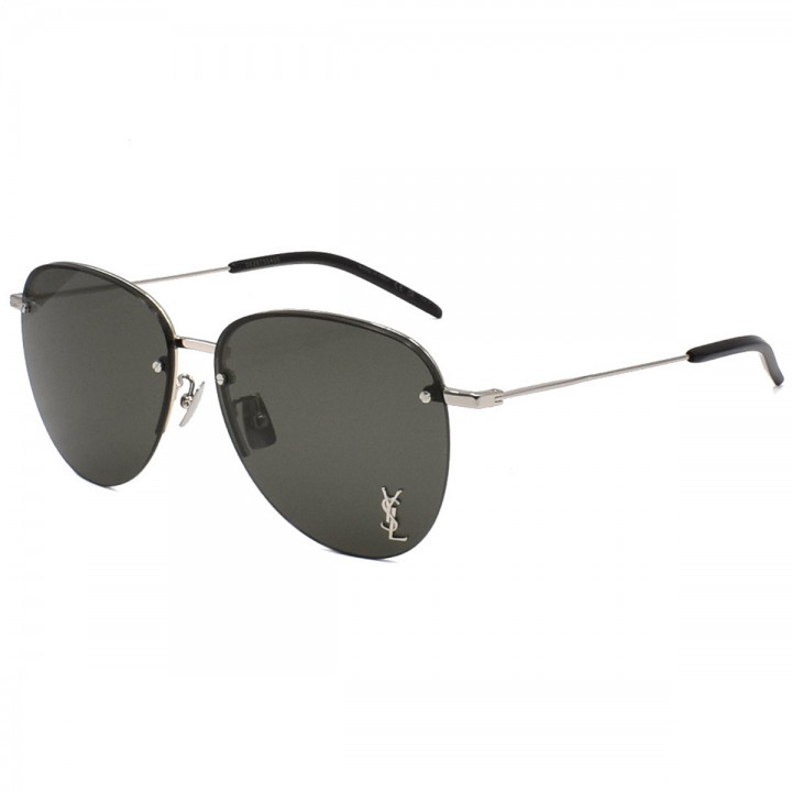 Saint Laurent Sunglasses Unisex Silver SL328KM-005