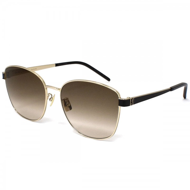 Saint Laurent Sunglasses Unisex Gold SLM67K-003