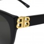 Balenciaga Sunglasses Woman Black BB0103SA-001