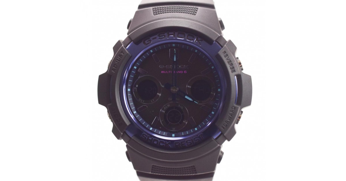 Casio G-Shock Analog-Digital Virtual Blue AWG-M100SVB-1AJF |  Sakurawatches.com