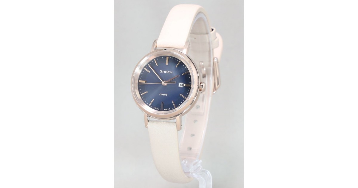 BUY Casio Sheen Pink Gold Swarovski Ladies Watch SHE-3048SG-7A, SHE3048SG -  Buy Watches Online | CASIO Red Deer Watches