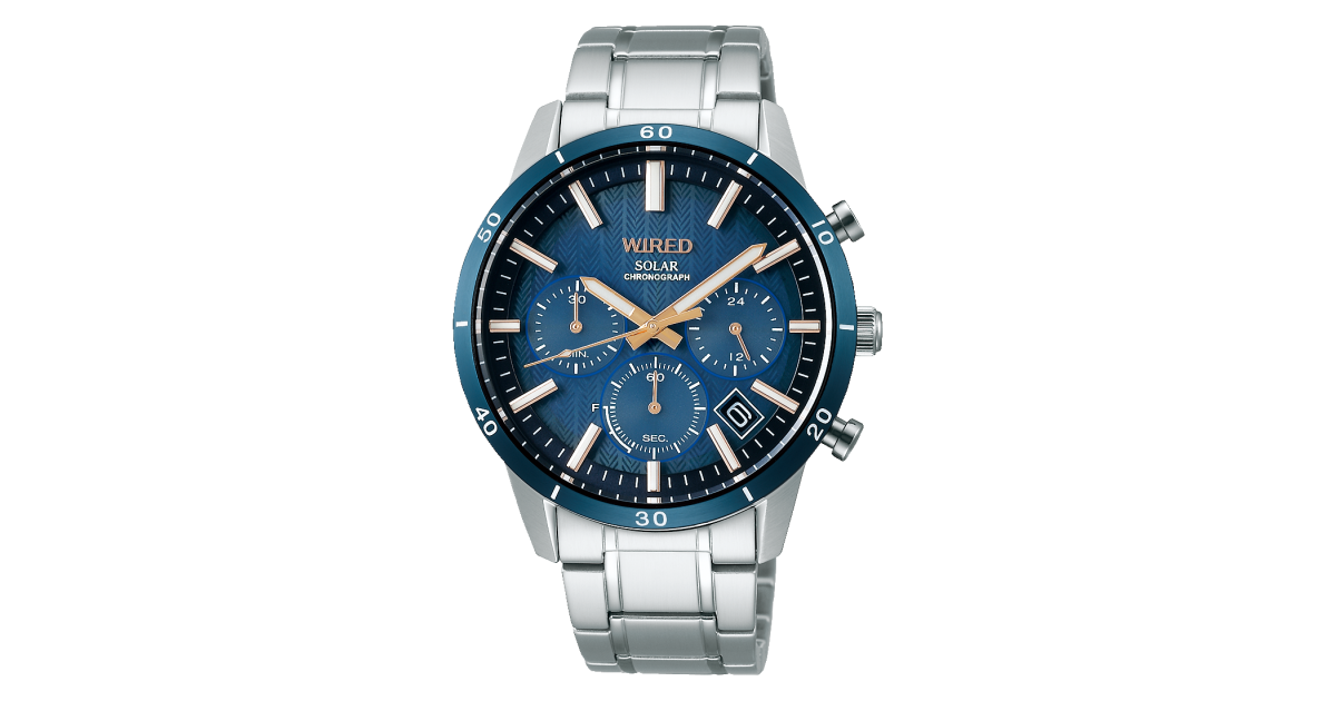 Wired hotsell solar chronograph